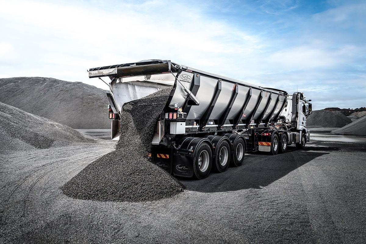Oberon Quarries opts for Trout River Australia basalt trailer