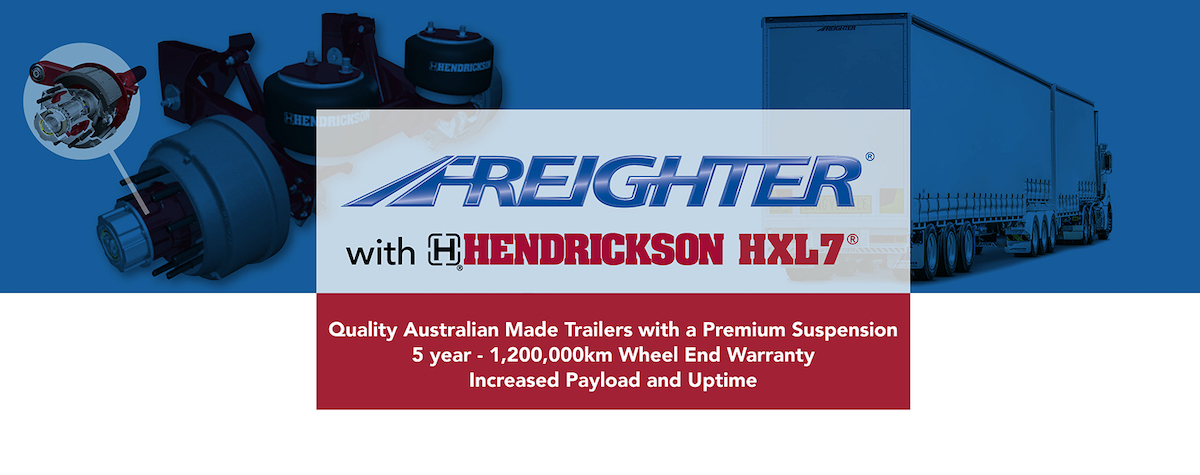 Freighter trailers with Hendrickson suspension