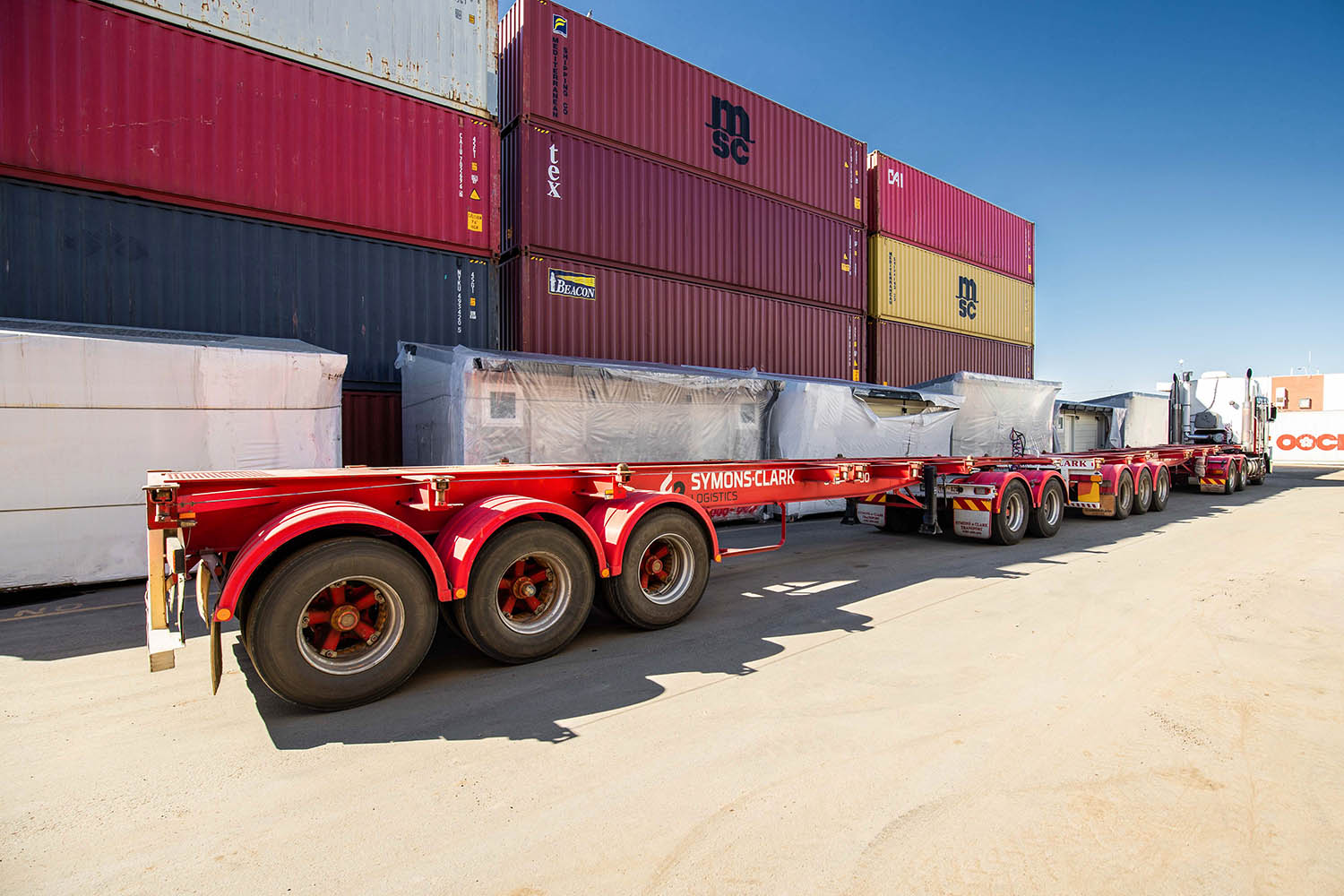 Skel Trailers from Freighter for Symons Clark Logistics