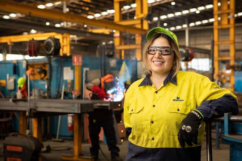 Rowena Kilbourne apprenticeship Ballarat semi trailer manufacturing