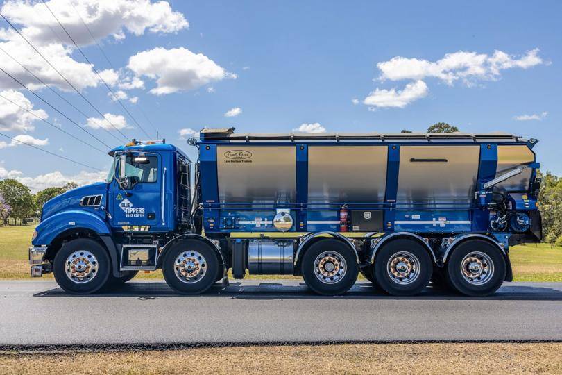 Blue Tippers SEQ Trout River Australia rigid truck body
